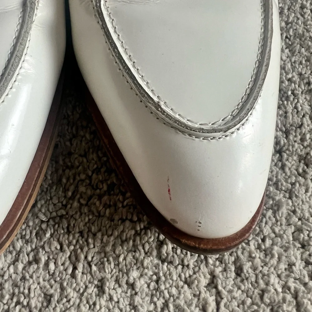 Everlane Womens Size 7.5 The Modern Loafer Mule White Patent Leather Slip On - Picture 4 of 7